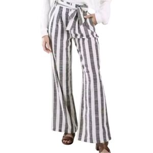 NWT Indigo Rising Striped Wide-Leg Palzzo Beach Pants
